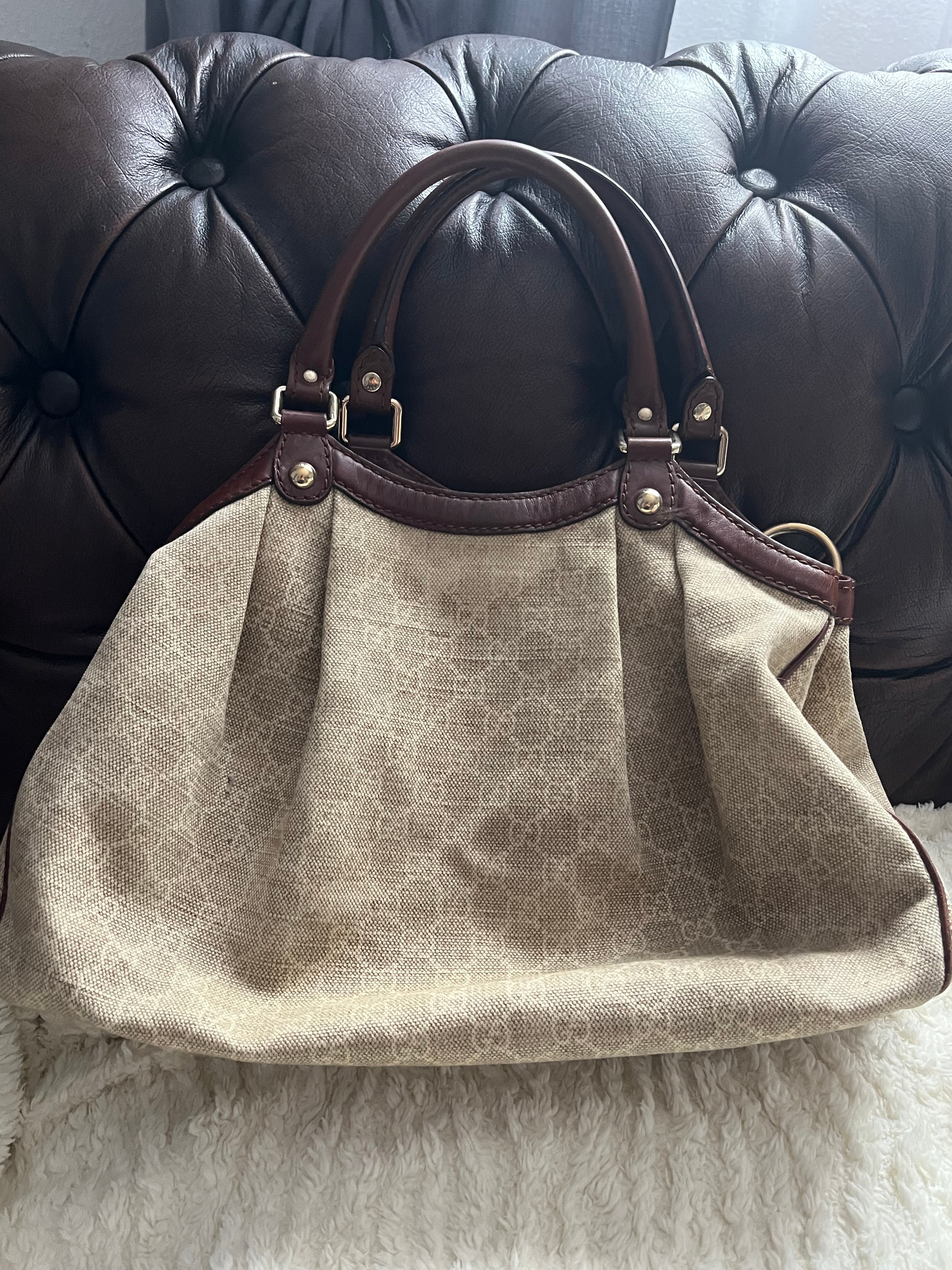 Sac Gucci en toile sukey
