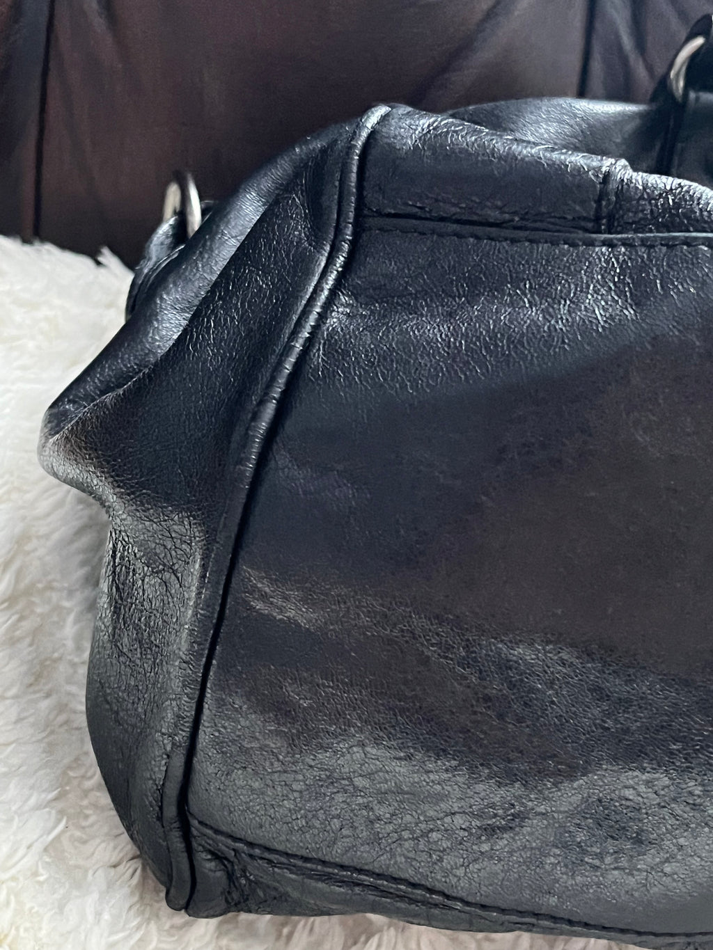 Sac balenciaga city en cuir noir