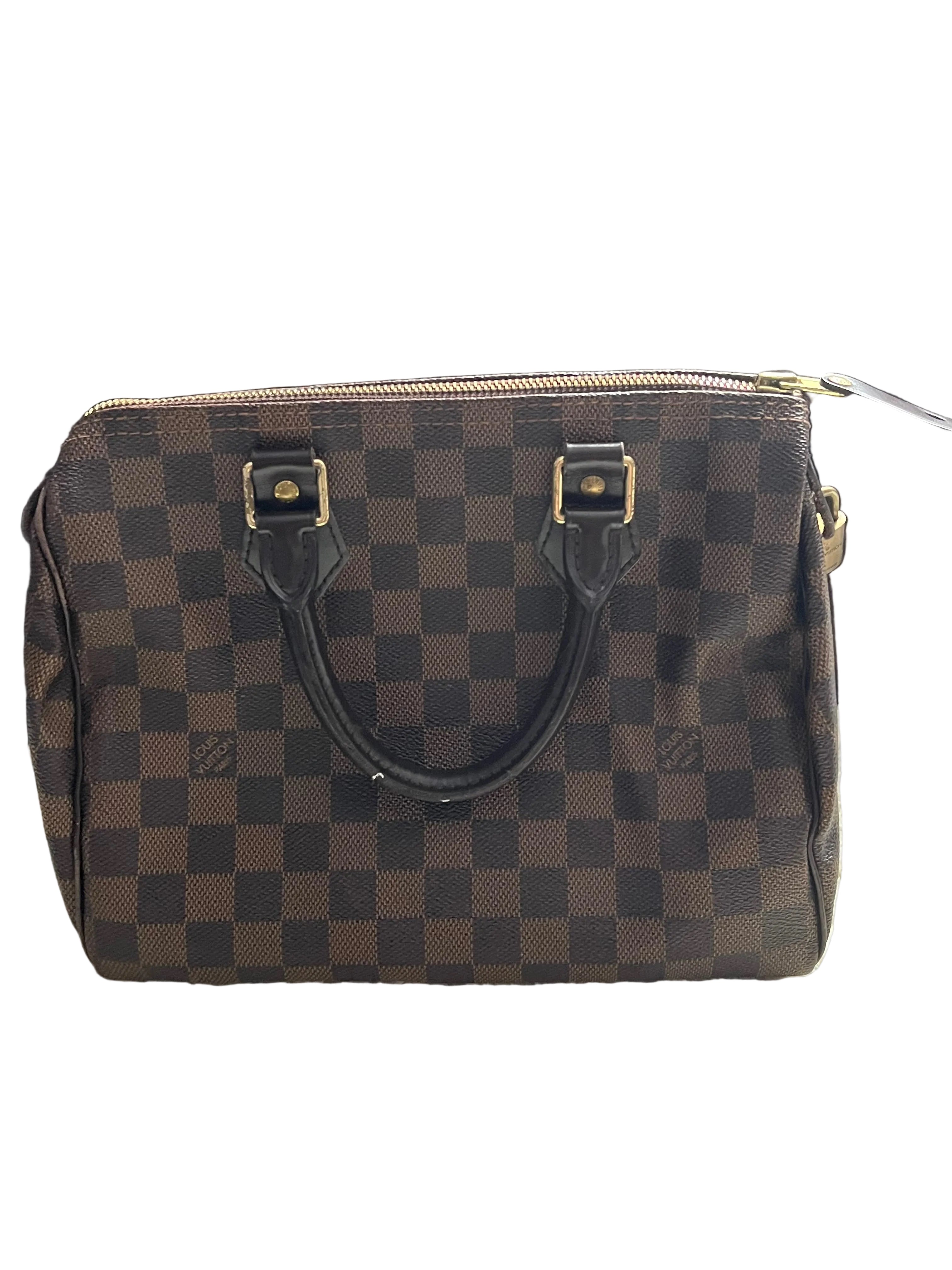 Sac Louis Vuitton speedy 25 en damier ébène