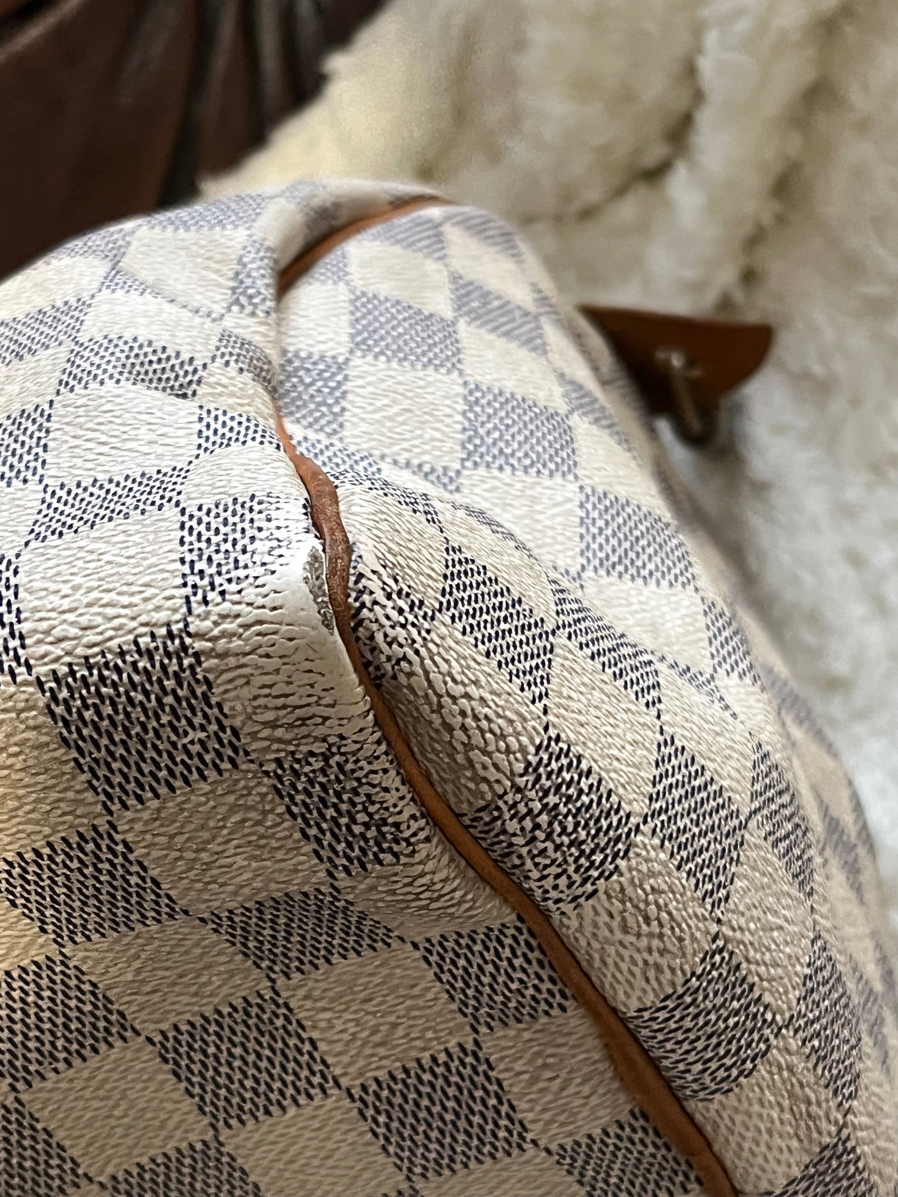 Sac Louis Vuitton speedy 30 en damier blanc