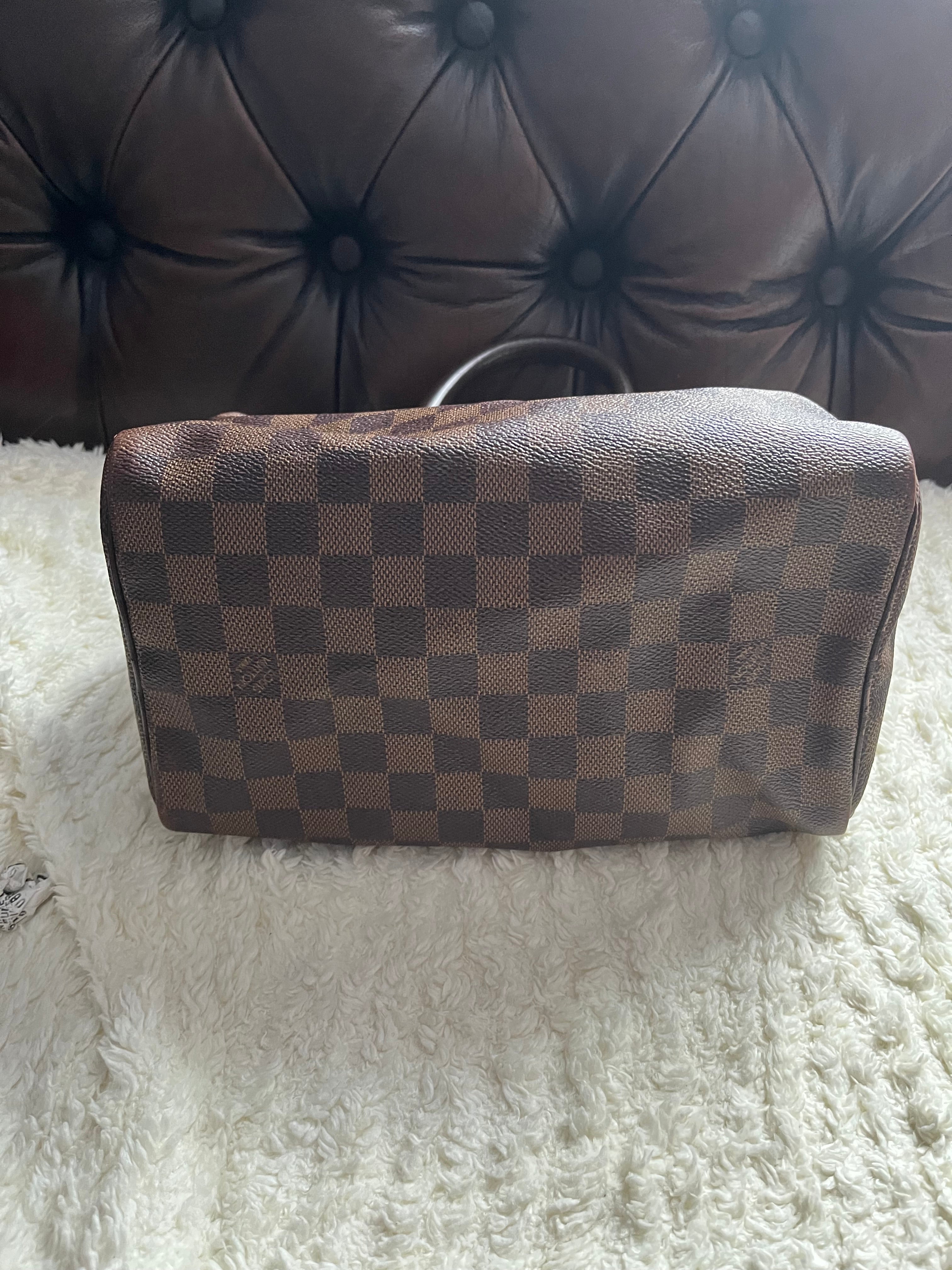 Sac Louis Vuitton speedy 25 en damier ébène