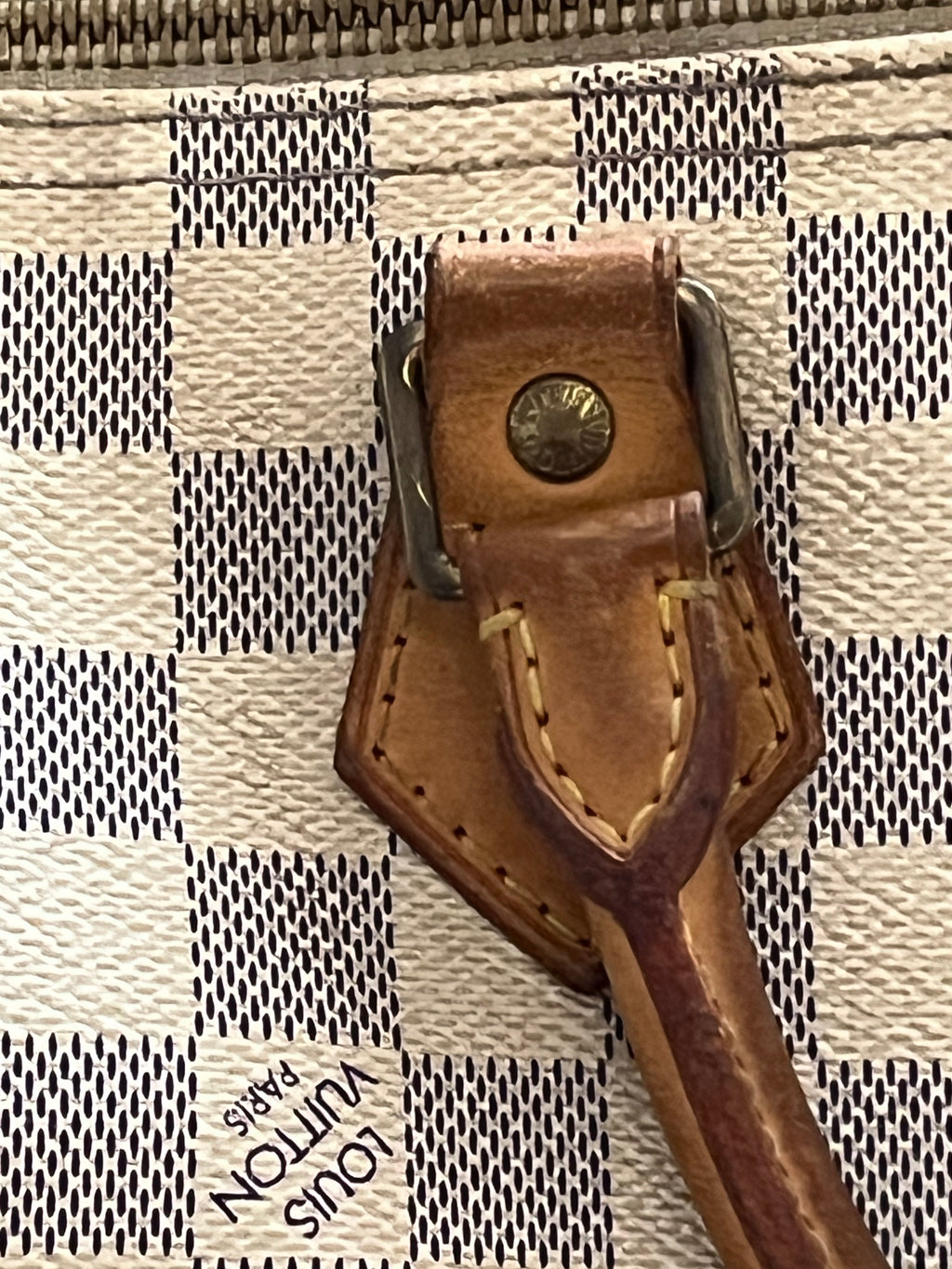 Sac Louis Vuitton speedy 30 en damier blanc