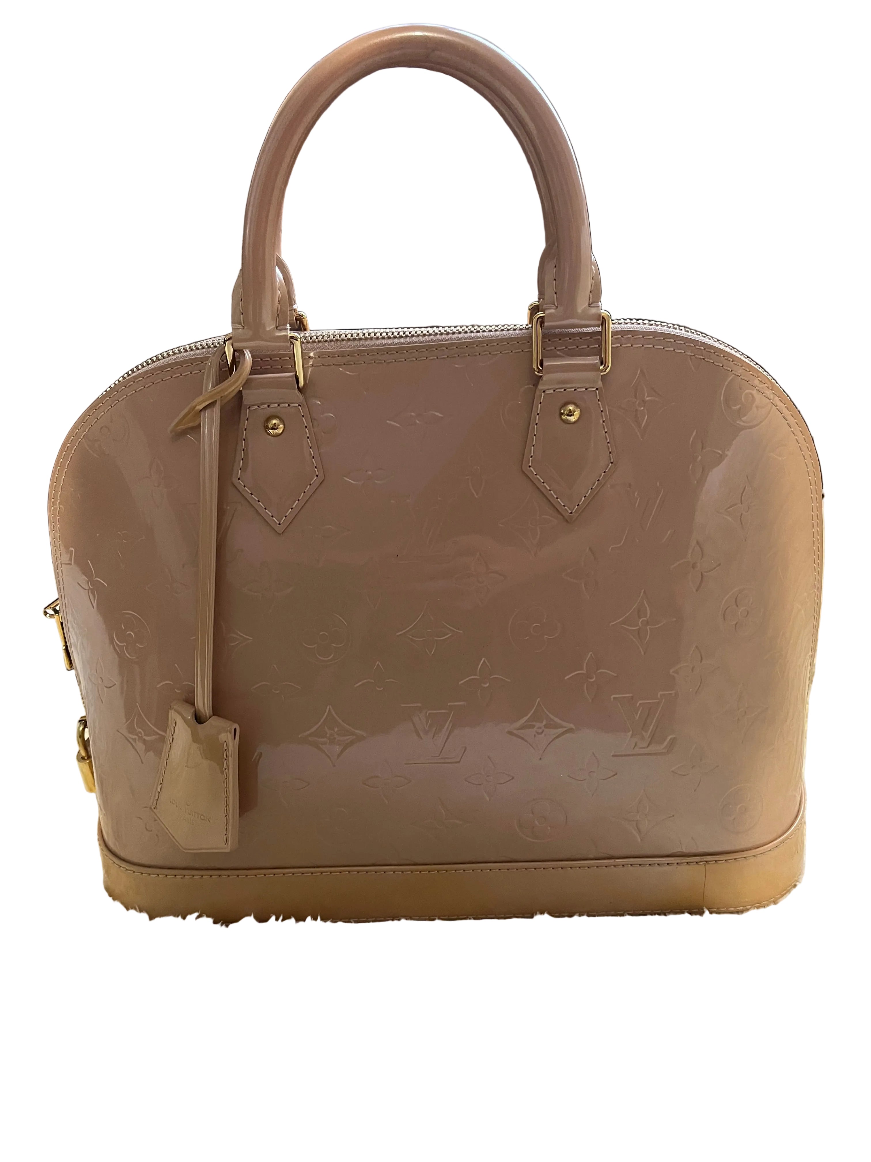 Sac Louis Vuitton alma en cuir verni