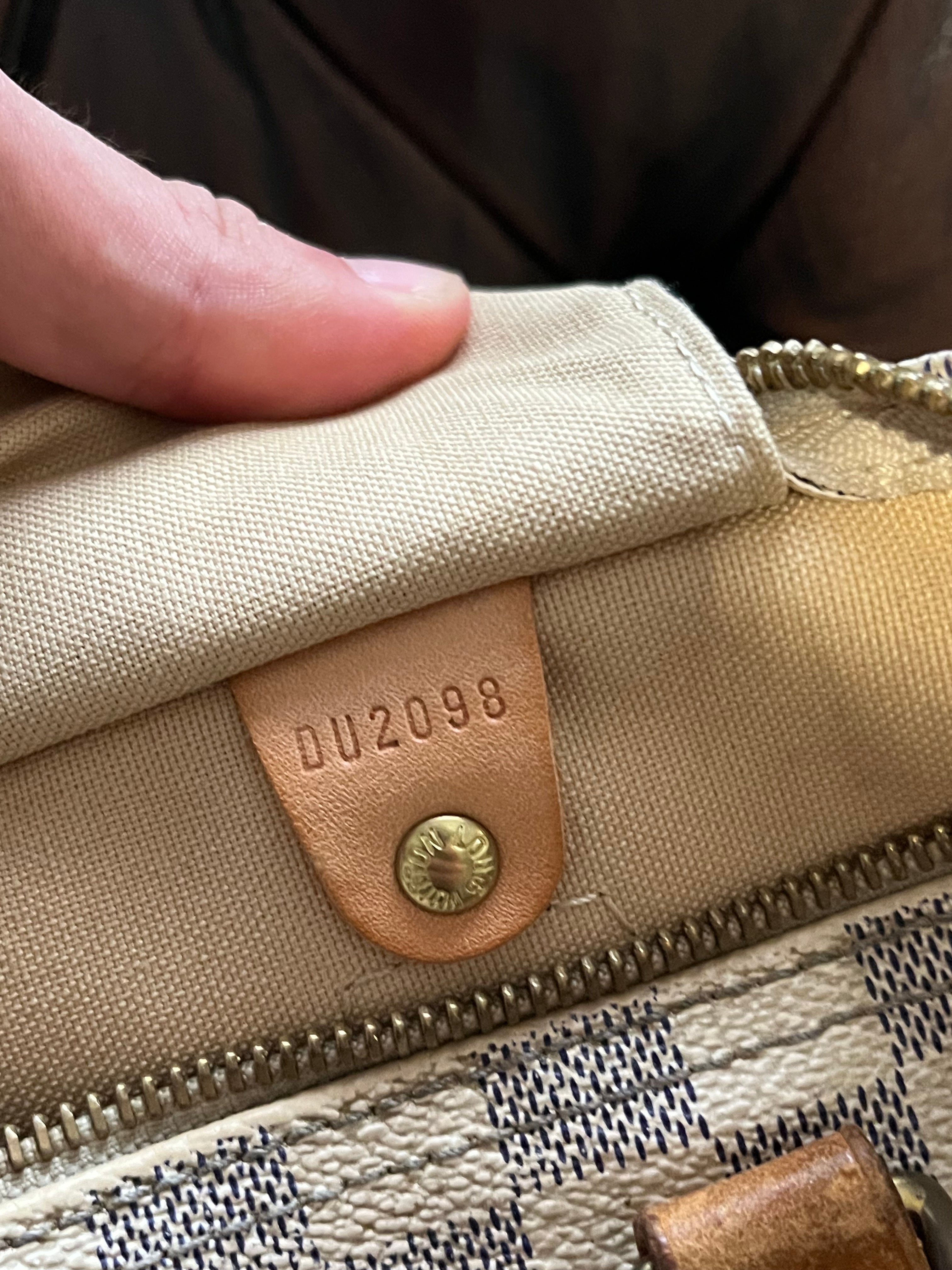 Sac Louis Vuitton speedy 30 en damier blanc