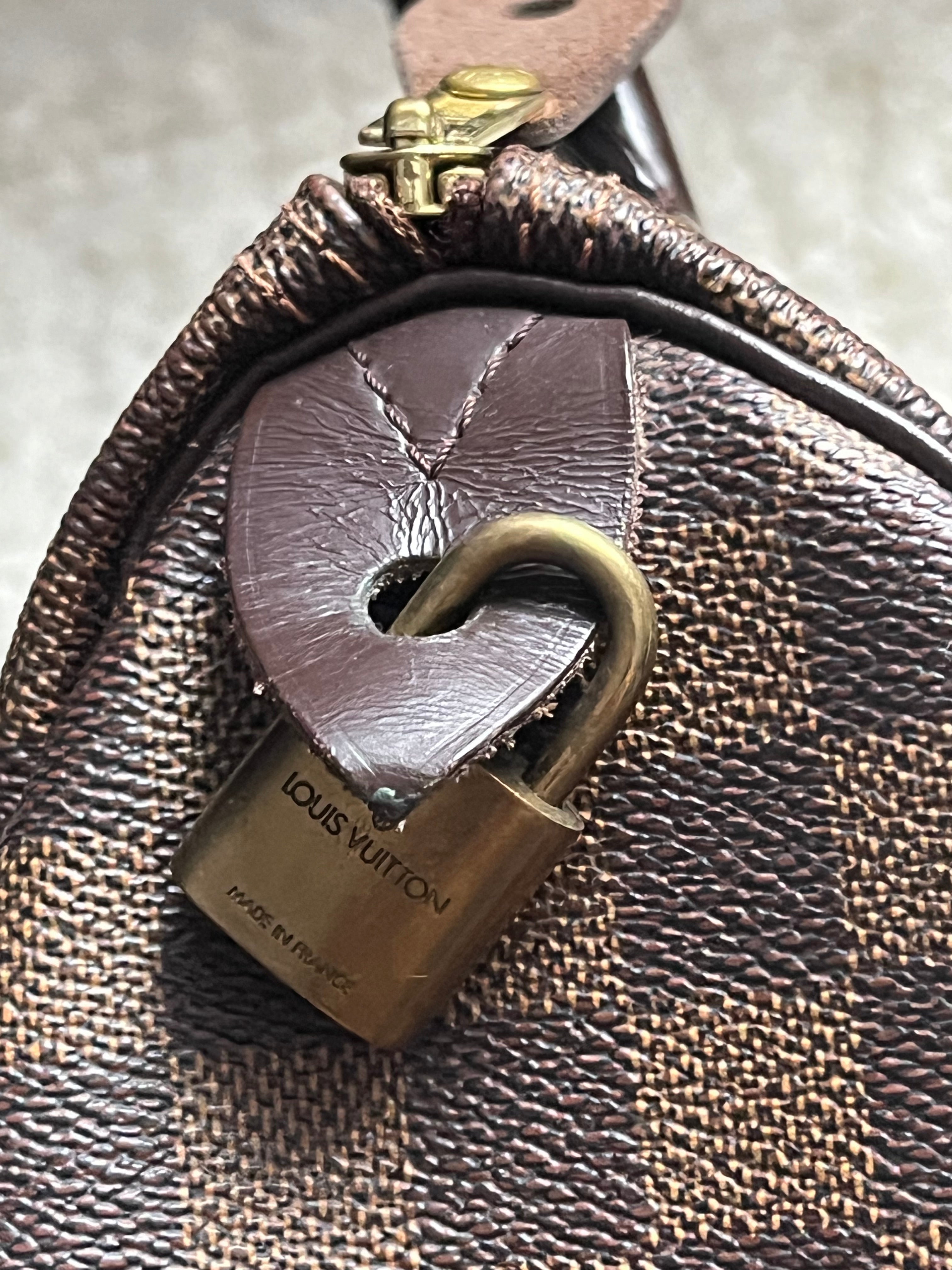 Sac Louis Vuitton speedy 25 en damier ébène