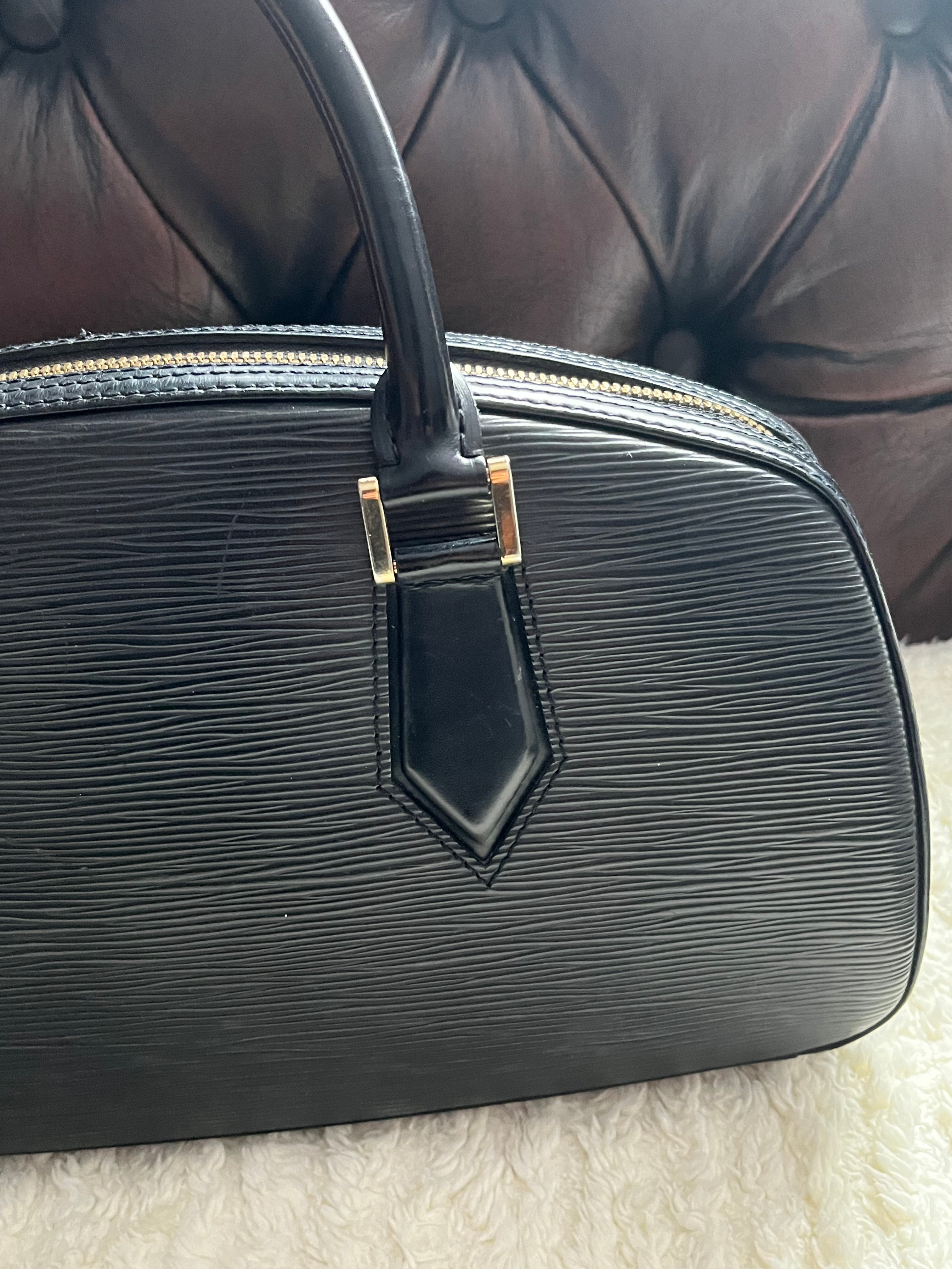 Sac Louis Vuitton jasmin en cuir épi Noir