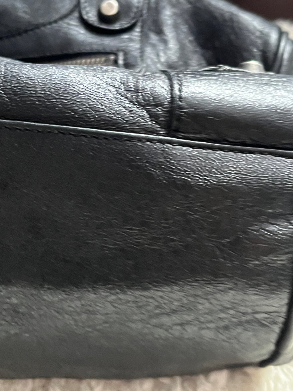 Sac balenciaga city en cuir noir
