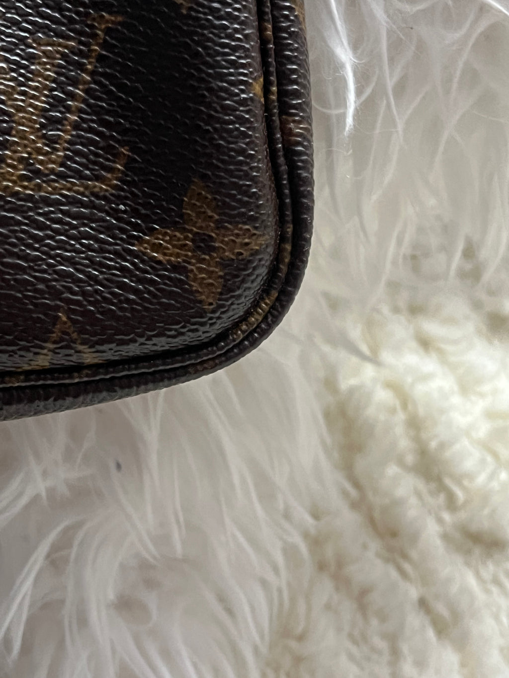 Mini pochette Louis Vuitton en toile monogramme
