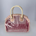 Sac Dior rose en vinyle
