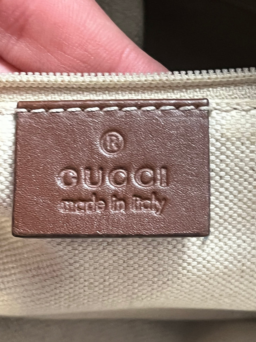 Sac Gucci en toile sukey