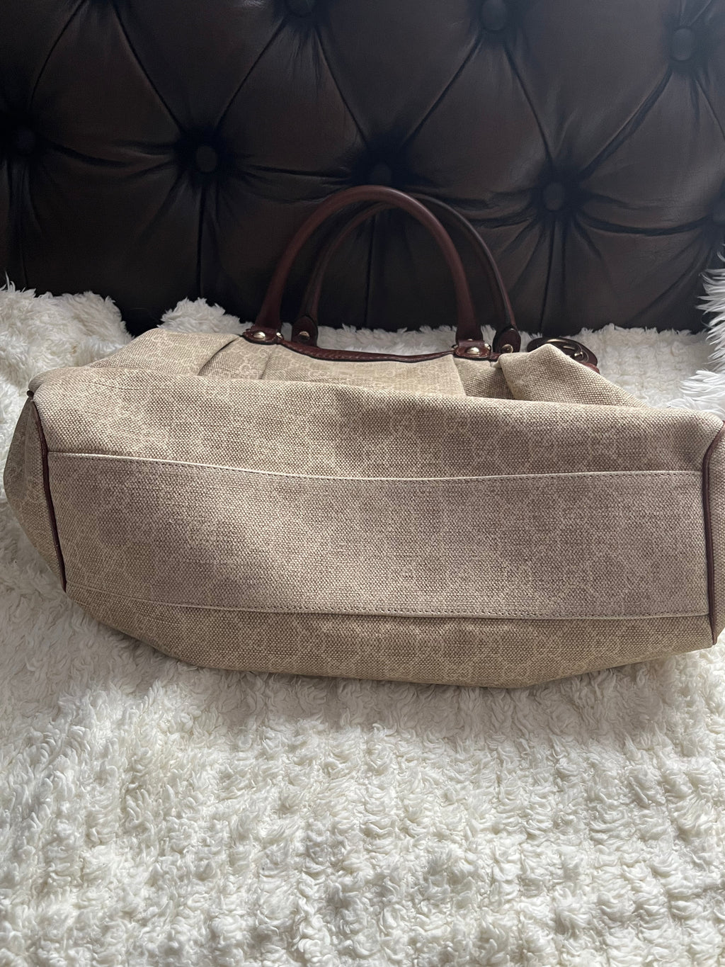 Sac Gucci en toile sukey