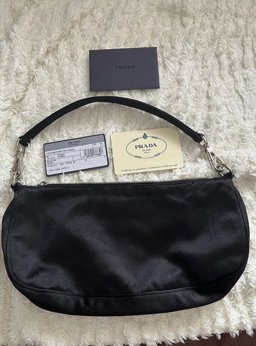 Mini pochette prada re nylon en satin