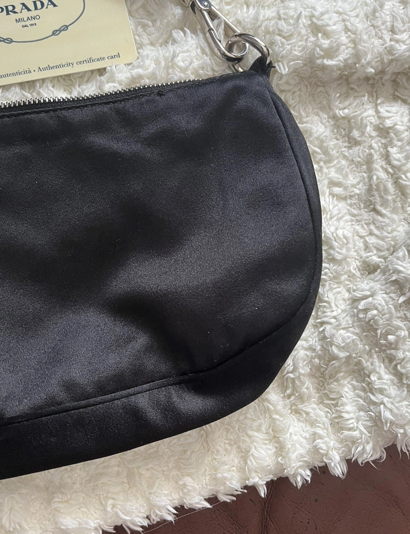 Mini pochette prada re nylon en satin