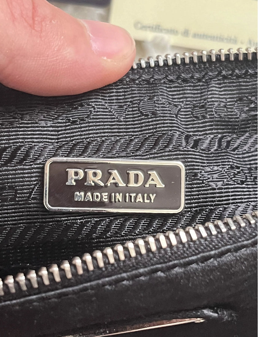 Mini pochette prada re nylon en satin