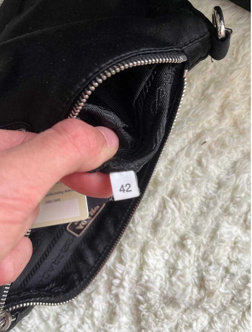 Mini pochette prada re nylon en satin