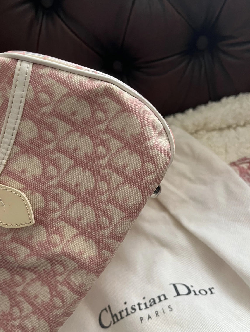 Sac Dior rose en vinyle