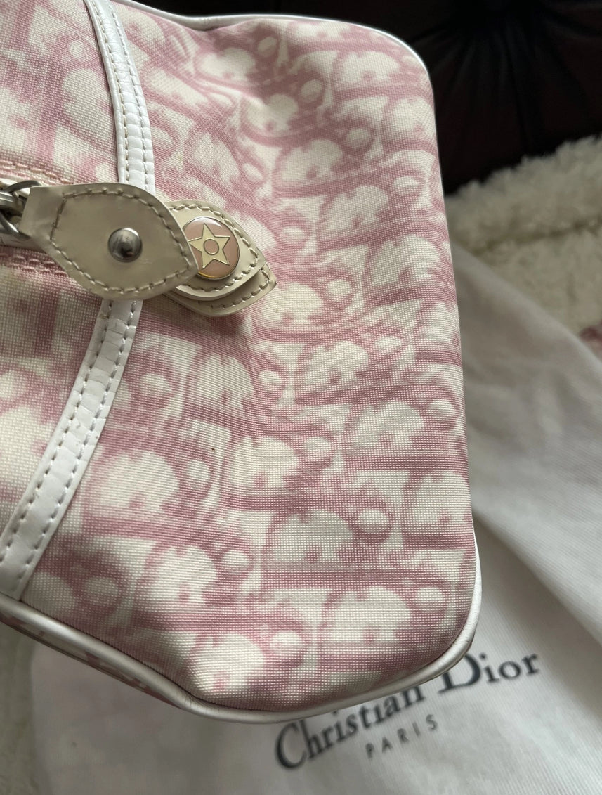 Sac Dior rose en vinyle