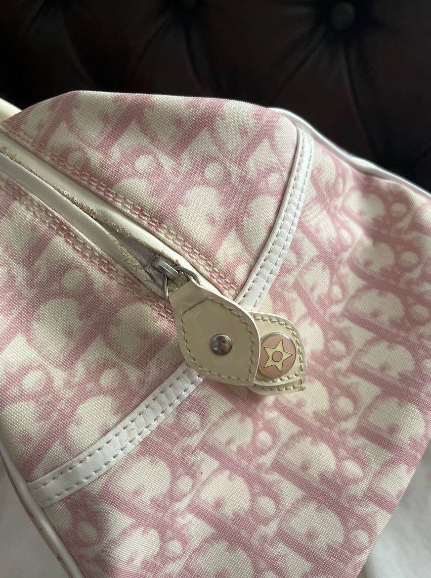 Sac Dior rose en vinyle