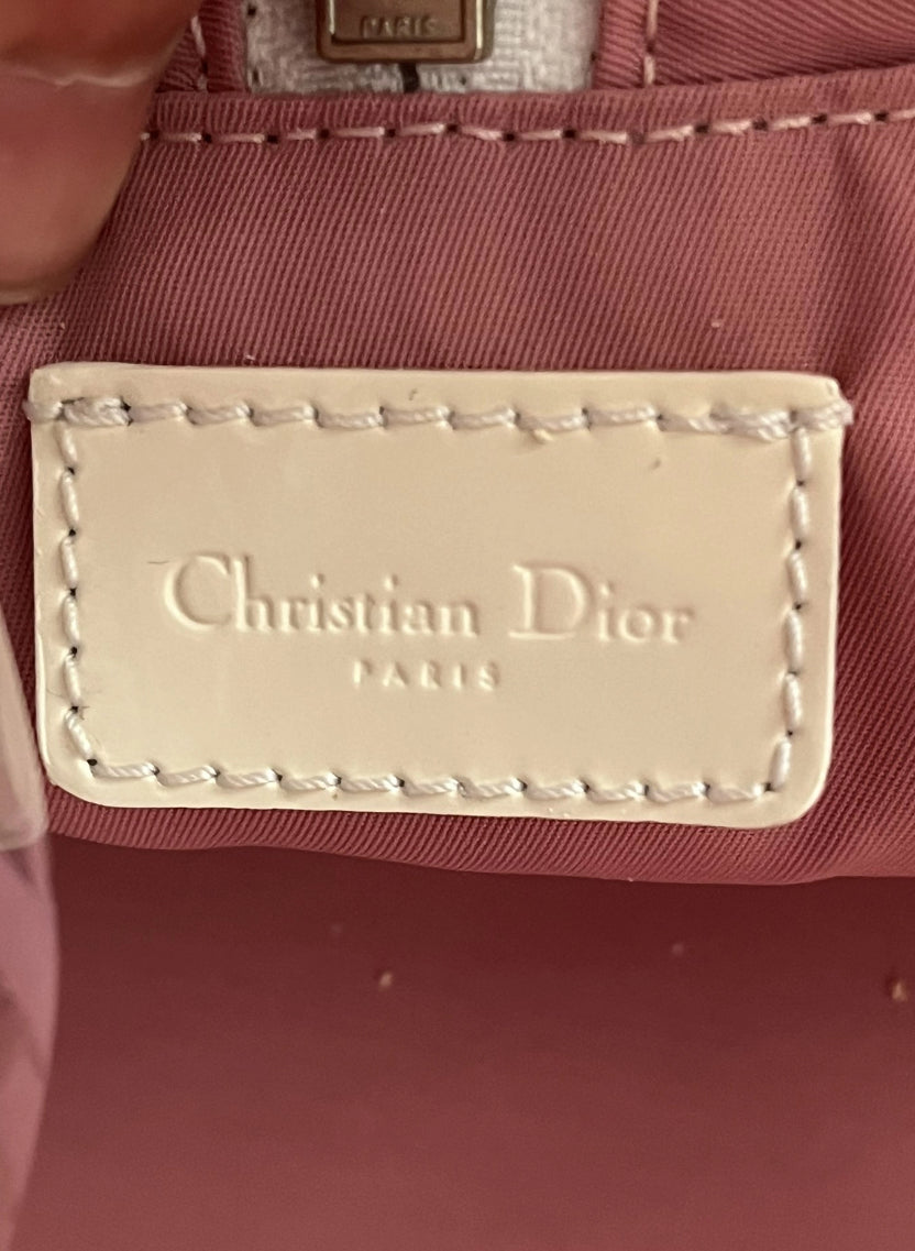 Sac Dior rose en vinyle