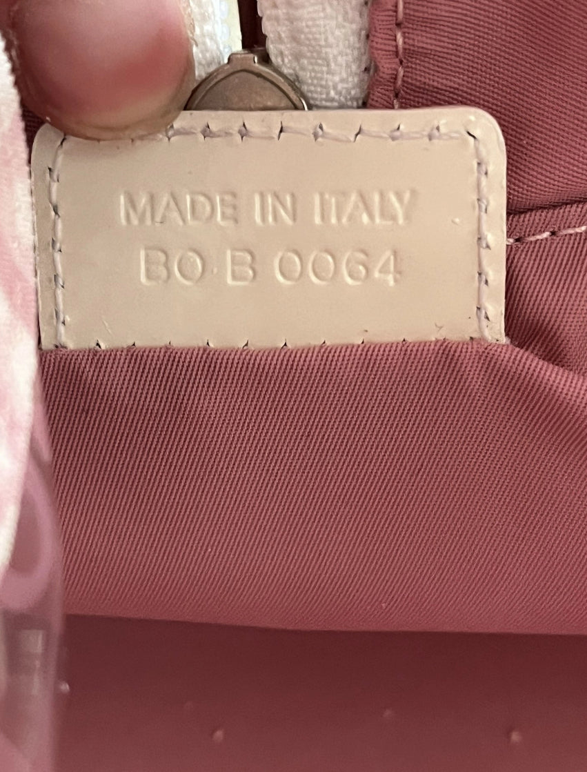 Sac Dior rose en vinyle